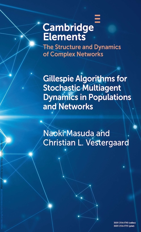Gillespie Algorithms for Stochastic Multiagent Dynamics in Populations and Networks